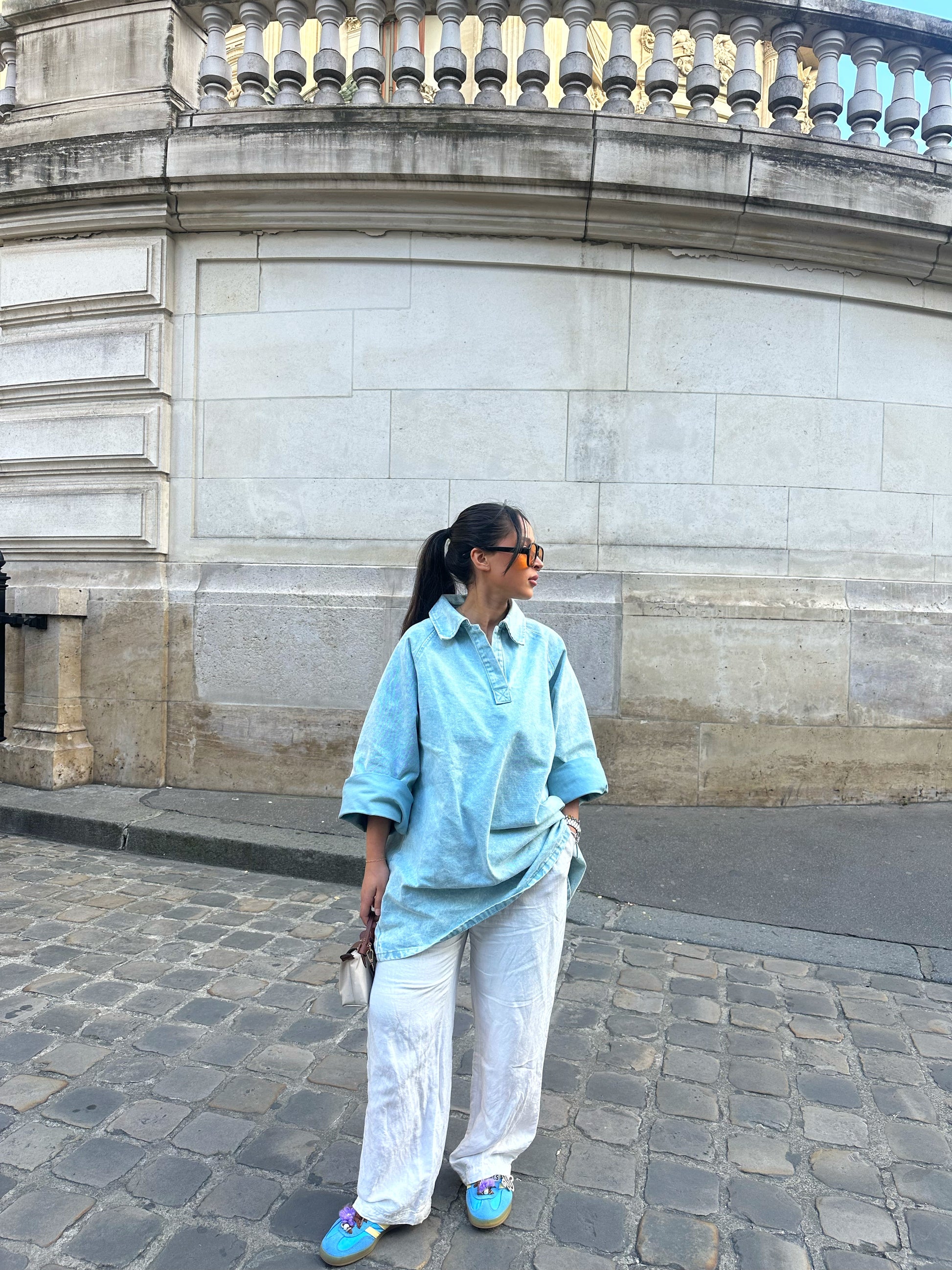 Chemise en jeans oversize