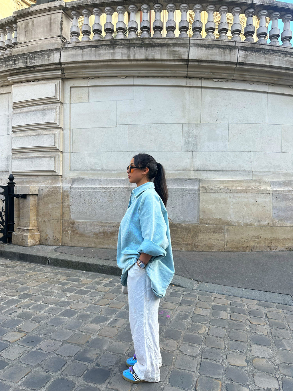 Chemise en jeans oversize